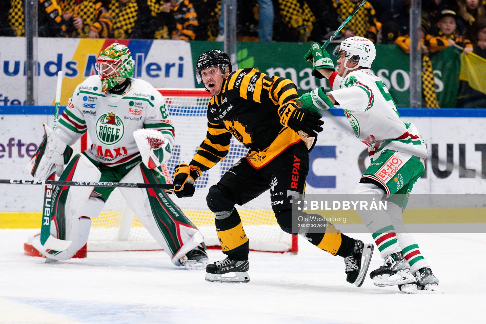 Skellefteå AIKs Max Lindholm och Rögles William Wallinder