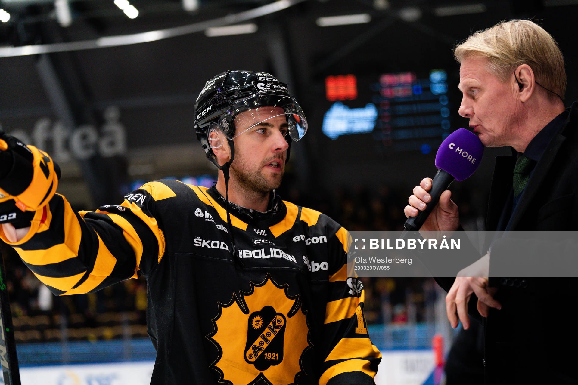 Skellefteå AIKs Joakim Lindström och Cmores Niklas