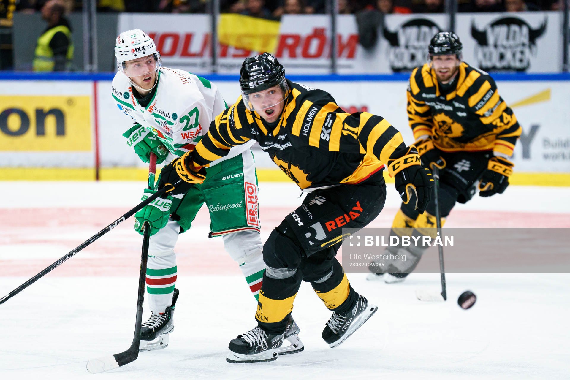 Rögles Linus Sjödin och Skellefteås Max Lindholm