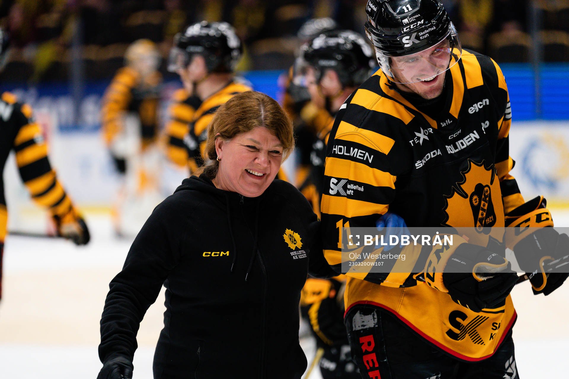 Skellefteås lagläkare Karin Granberg och Max Lindholm