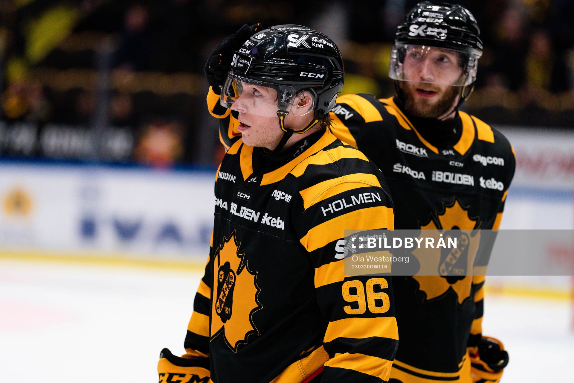 Skellefteå AIKs Rickard Hugg och Petter Granberg