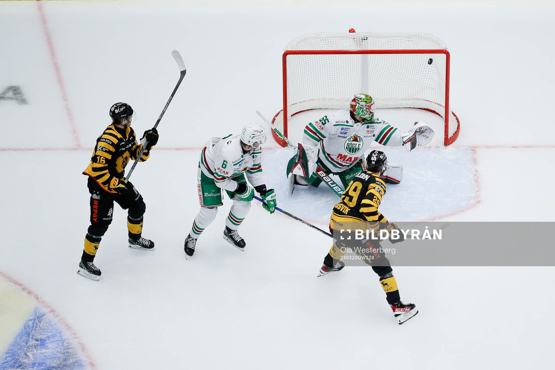Skellefteå AIKs Albin Sundsvik gör 5-0