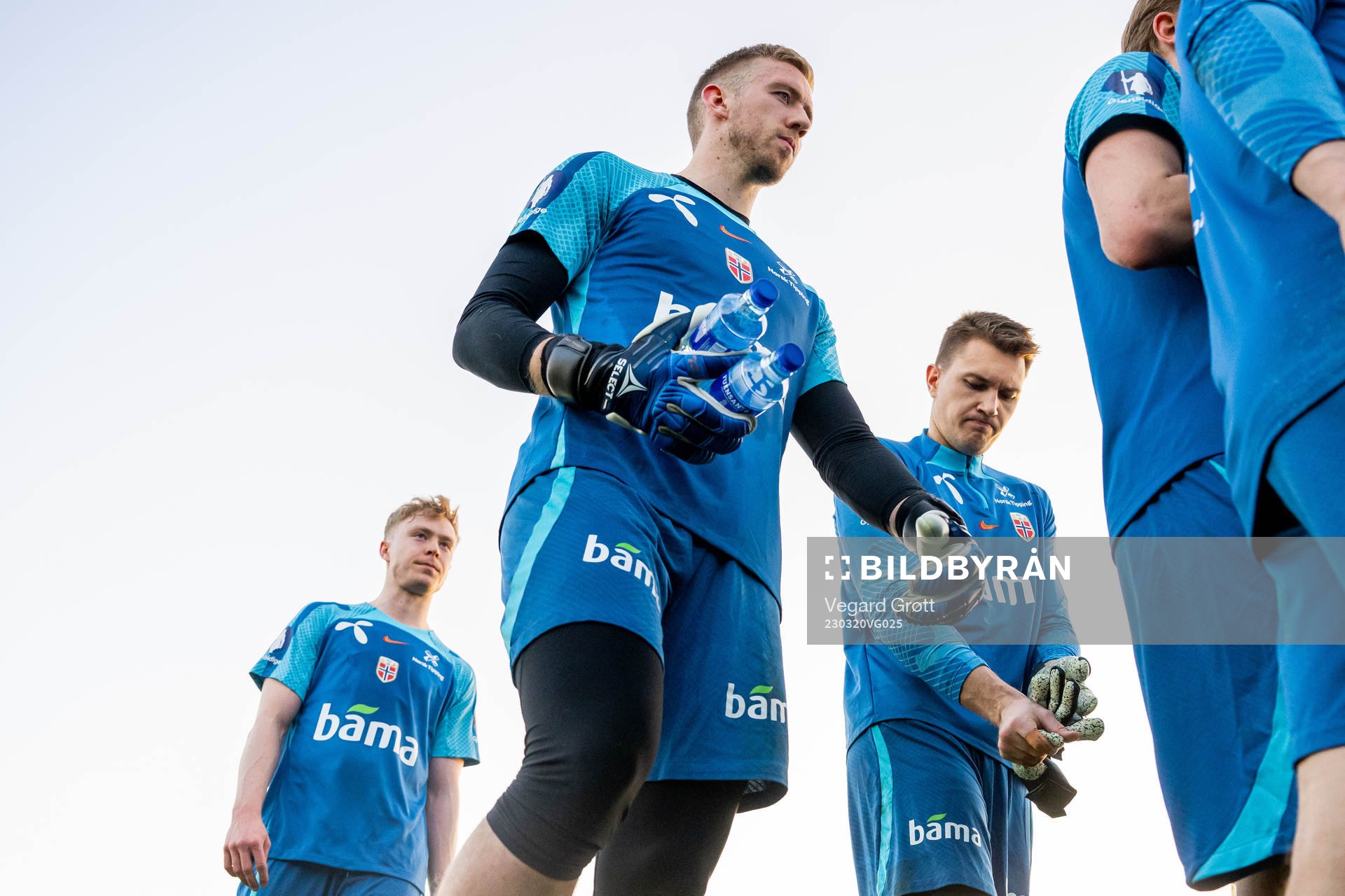 Ola Brynhildsen, goalkeeper Egil Selvik and goalkeeper