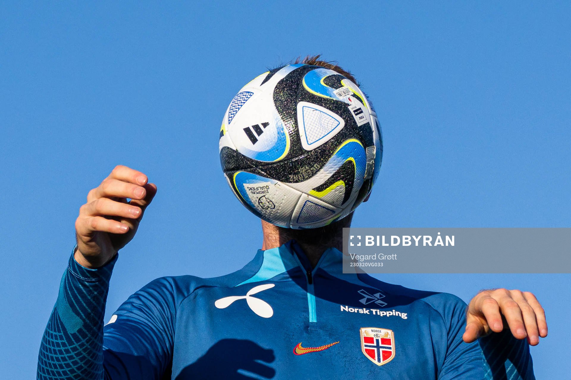 Stefan Strandberg of the Norwegian national football team