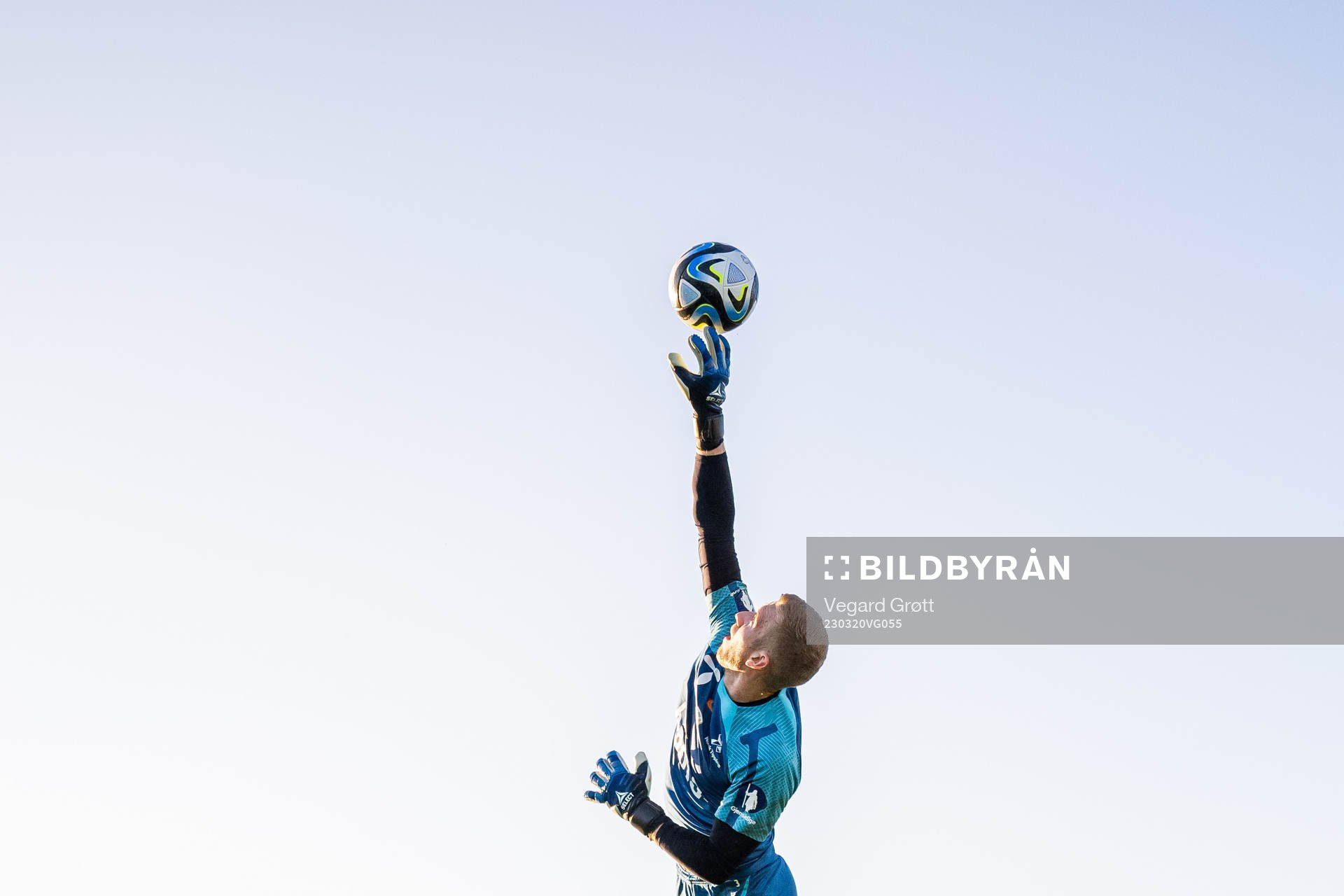 Goalkeeper Egil Selvik of the Norwegian national football