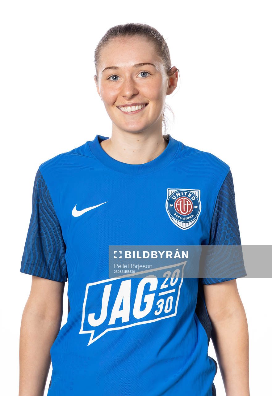 Eskilstunas Paige McAllister poserar för ett porträtt den 21 mars 2023 i Eskilstuna.