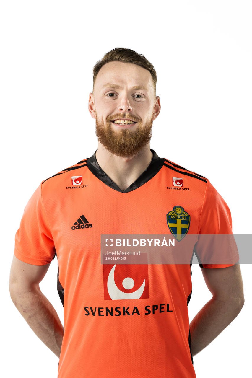 Viktor Johansson of the Swedish national football team