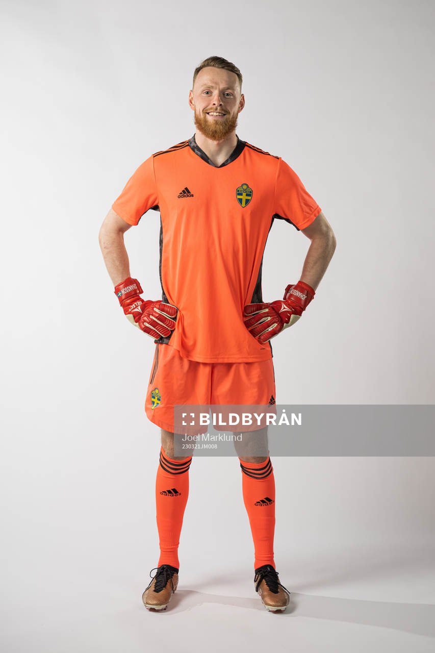 Viktor Johansson of the Swedish national football team
