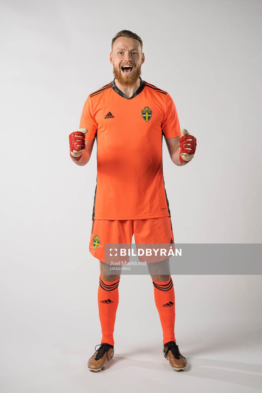 Viktor Johansson of the Swedish national football team