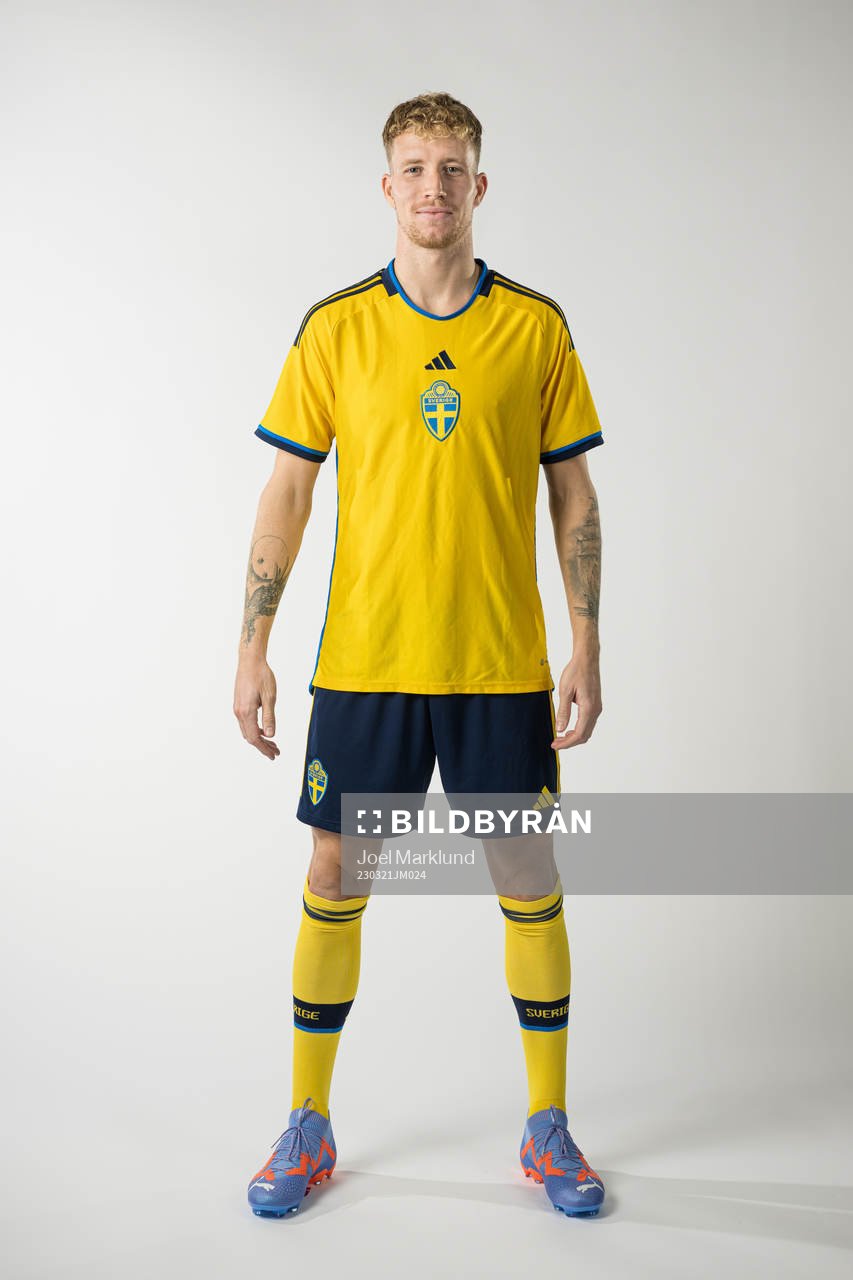 Samuel Gustafson of the Swedish national football team