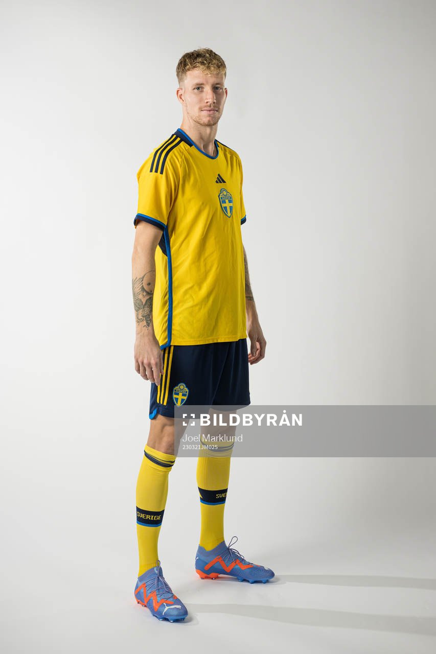 Samuel Gustafson of the Swedish national football team