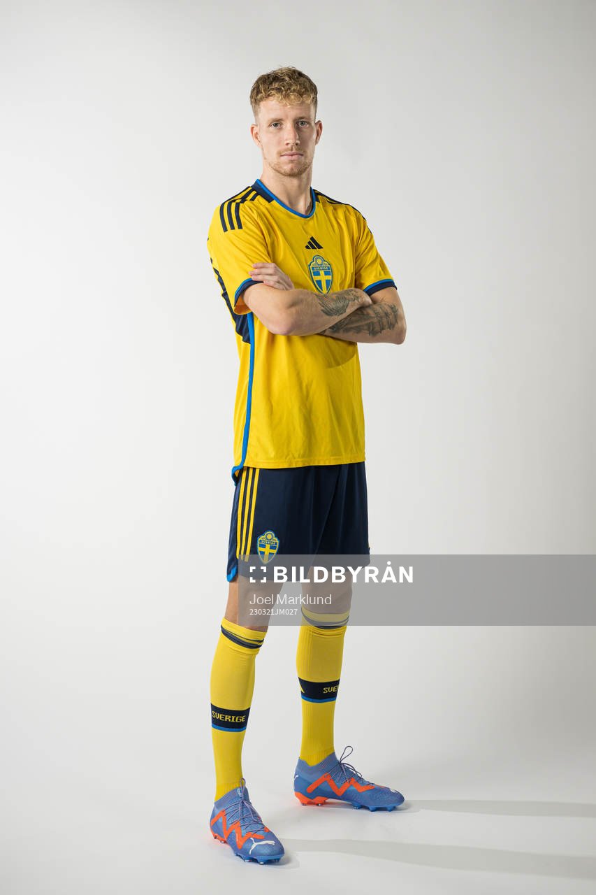 Samuel Gustafson of the Swedish national football team