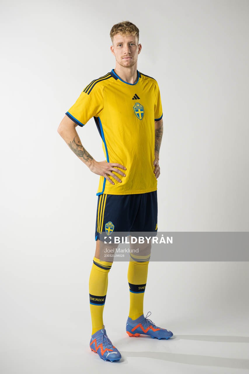 Samuel Gustafson of the Swedish national football team