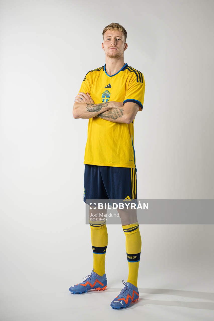 Samuel Gustafson of the Swedish national football team