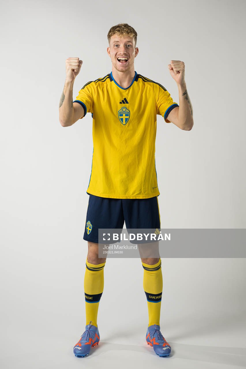 Samuel Gustafson of the Swedish national football team