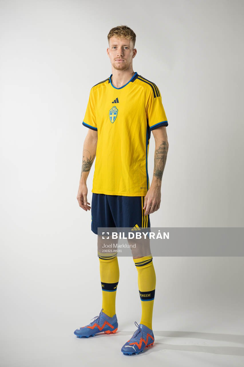 Samuel Gustafson of the Swedish national football team
