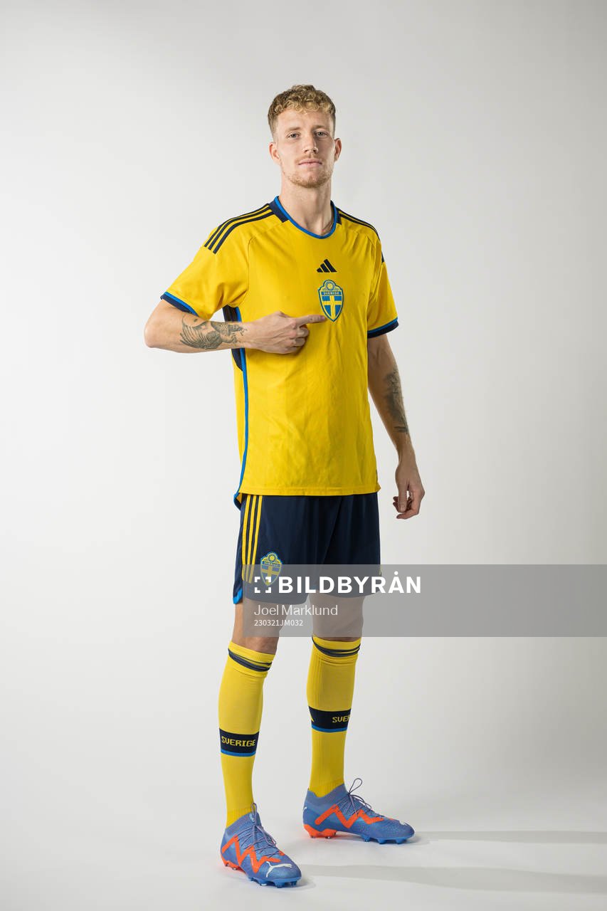 Samuel Gustafson of the Swedish national football team