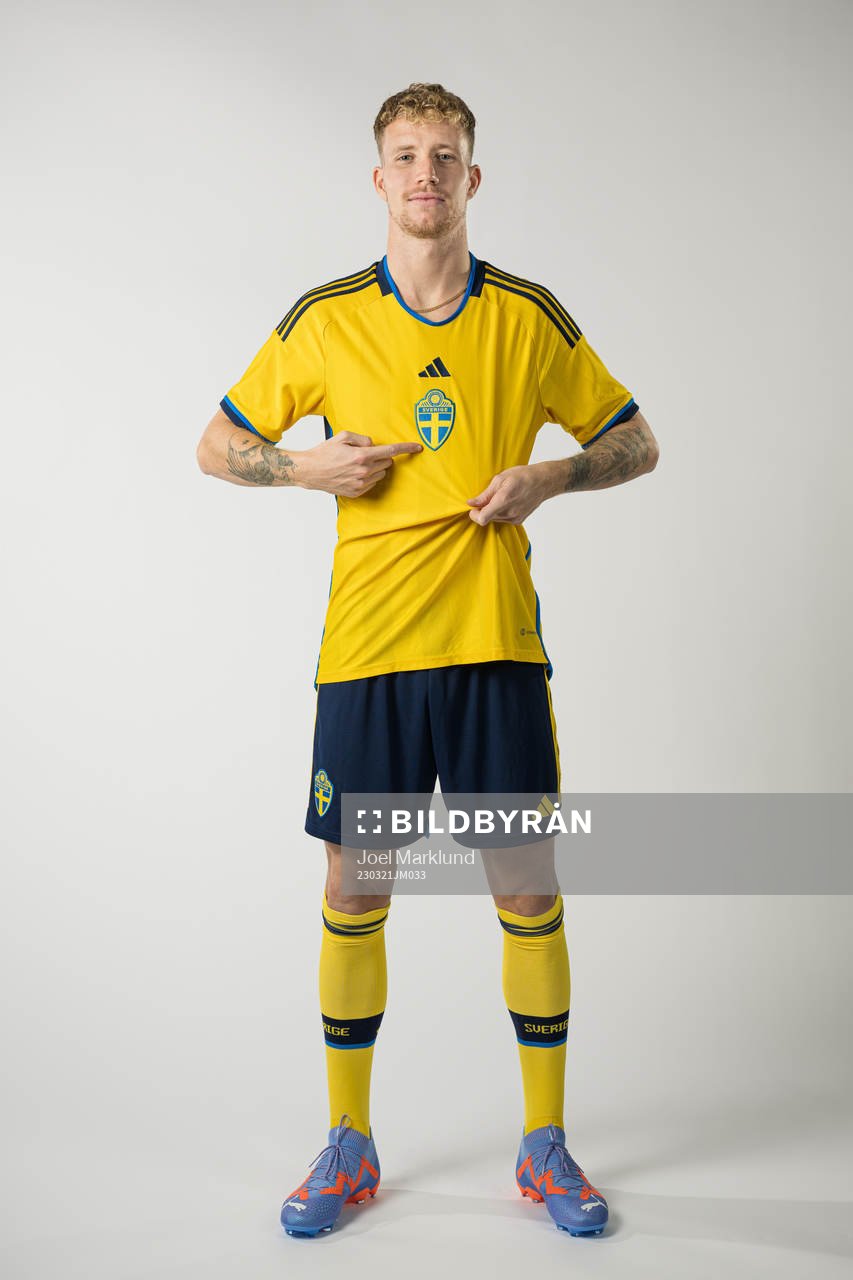 Samuel Gustafson of the Swedish national football team