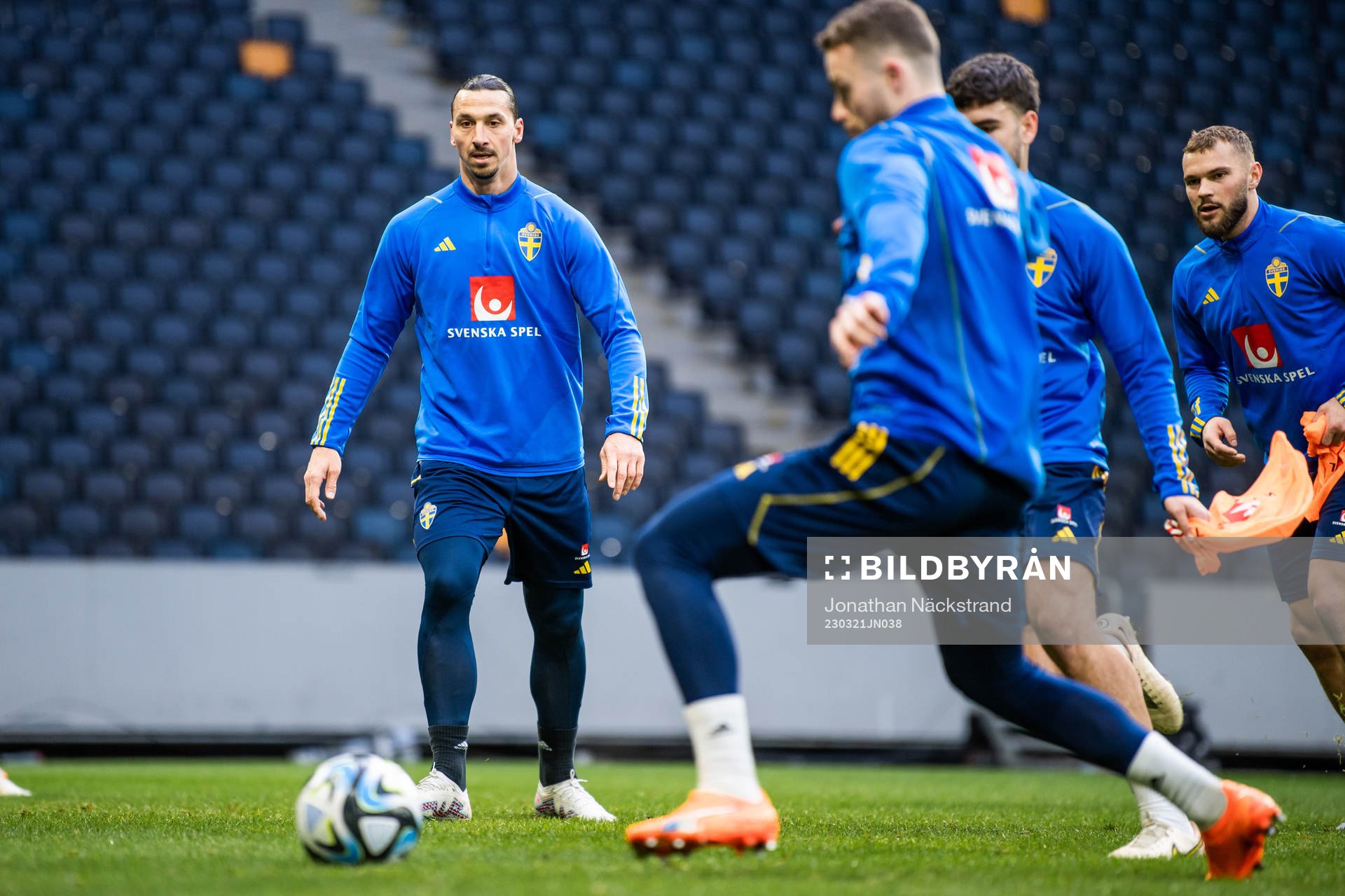Zlatan Ibrahimovic of the Swedish national football team