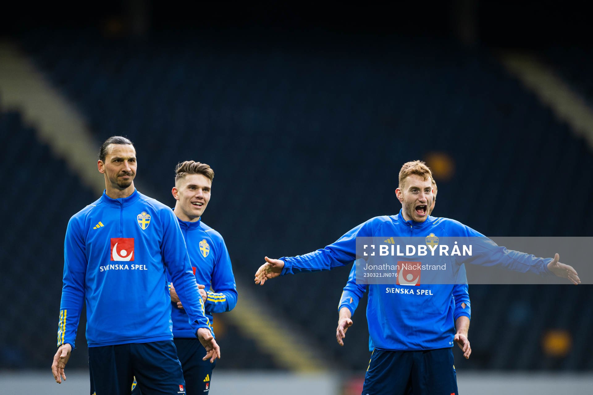 Zlatan Ibrahimovic, Dejan Kulusevski and Viktor Gyökeres