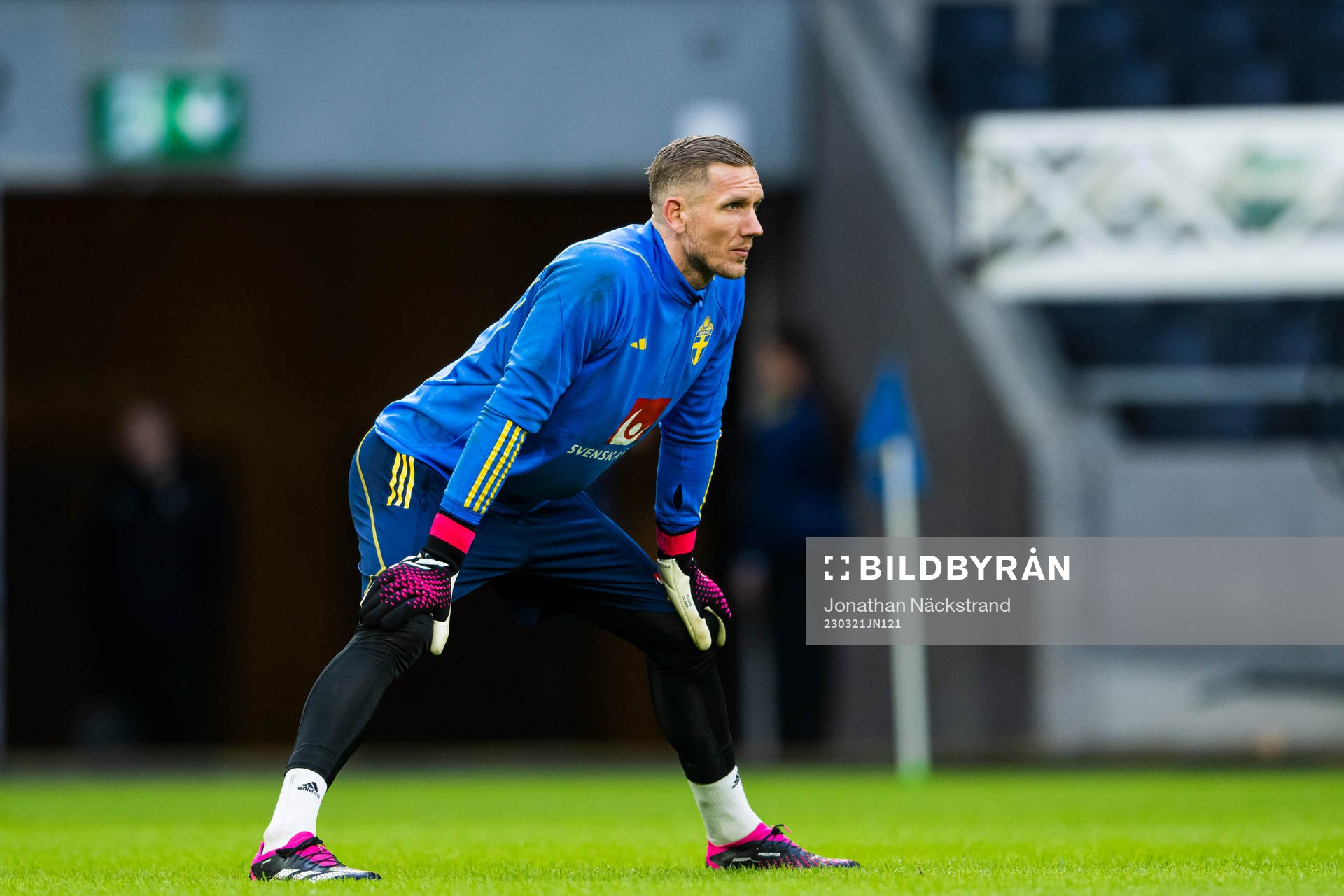 Goalkeeper Robin Olsen of the Swedish national football team