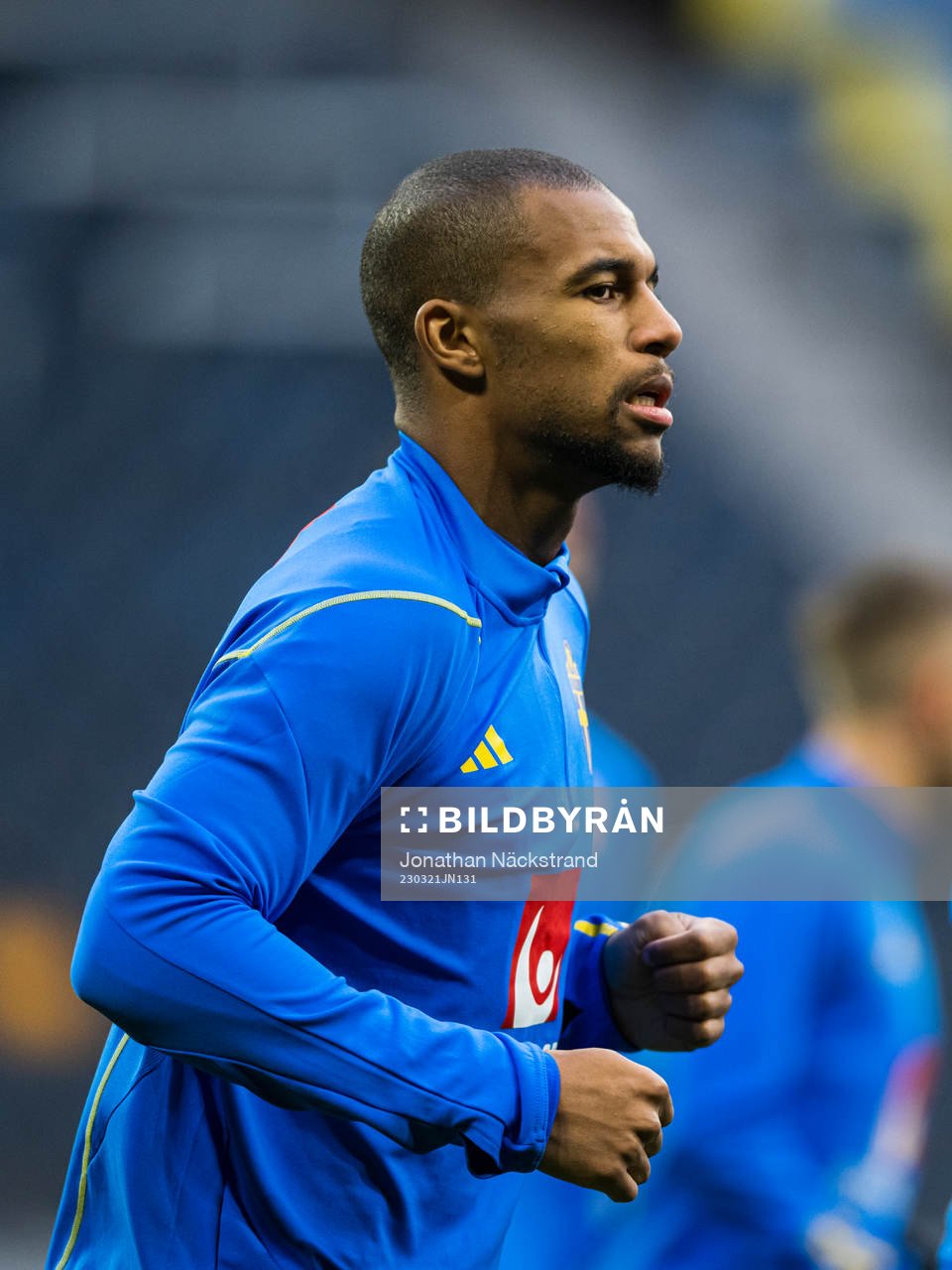 Isak Hien of the Swedish national football team