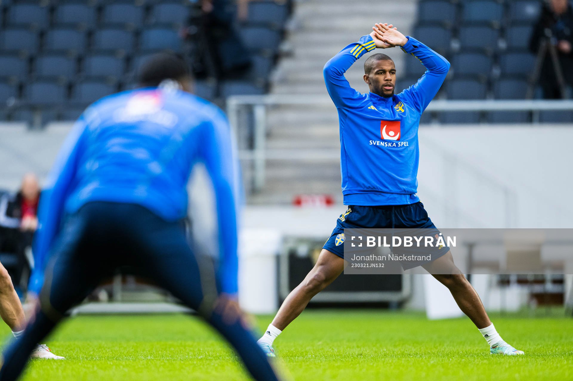 Isak Hien of the Swedish national football team