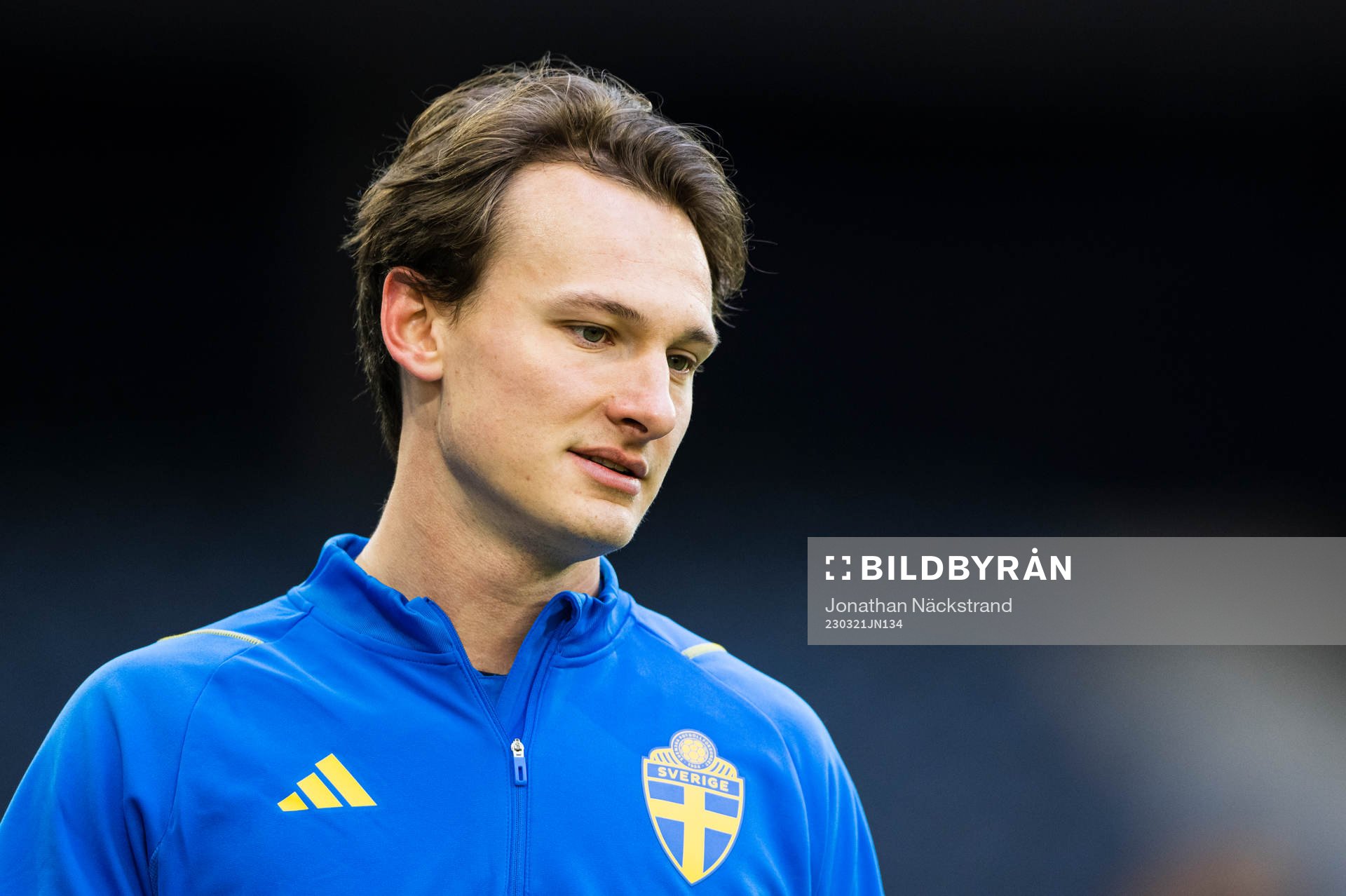 Hjalmar Ekdal of the Swedish national football team
