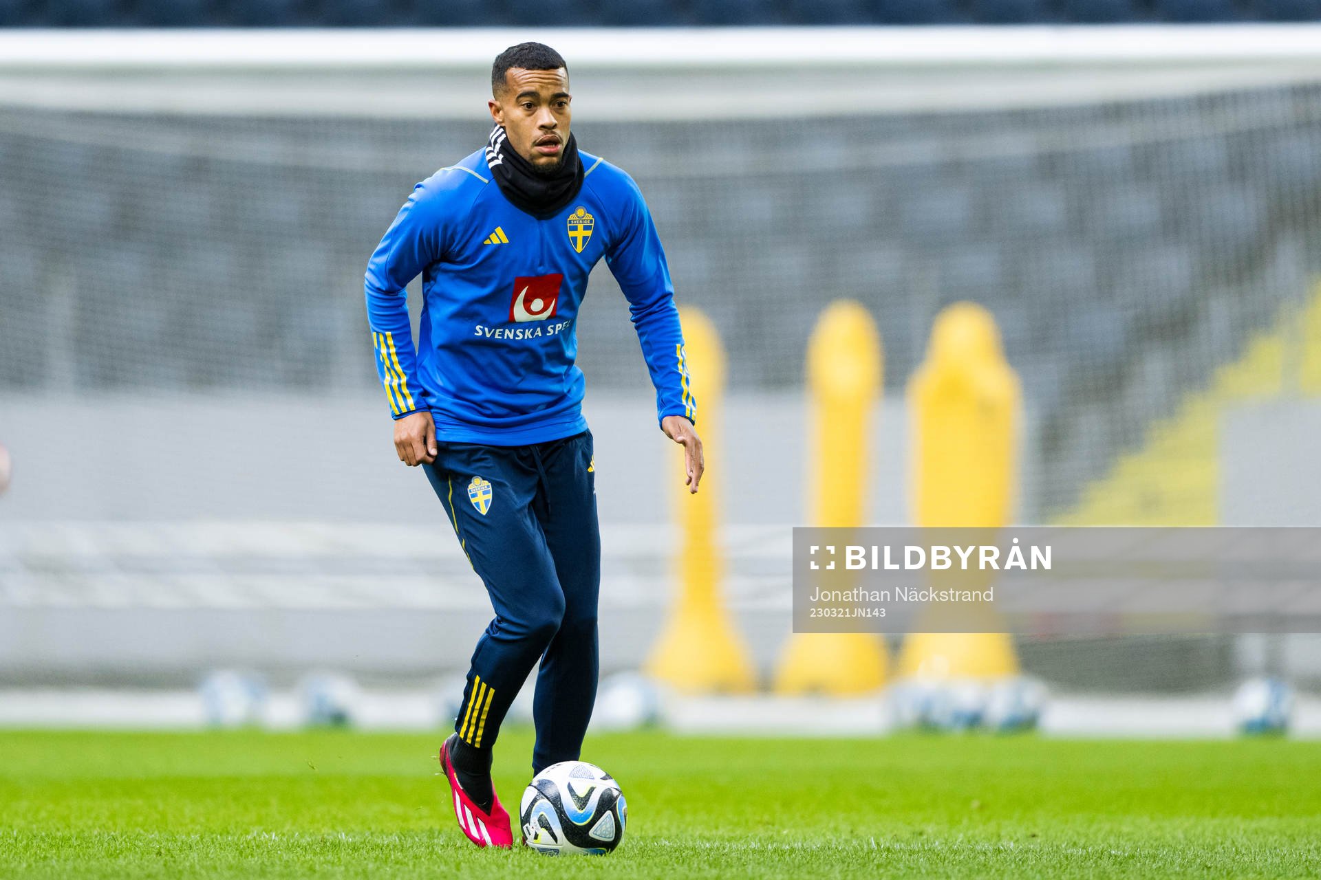 Robin Quaison of the Swedish national football team