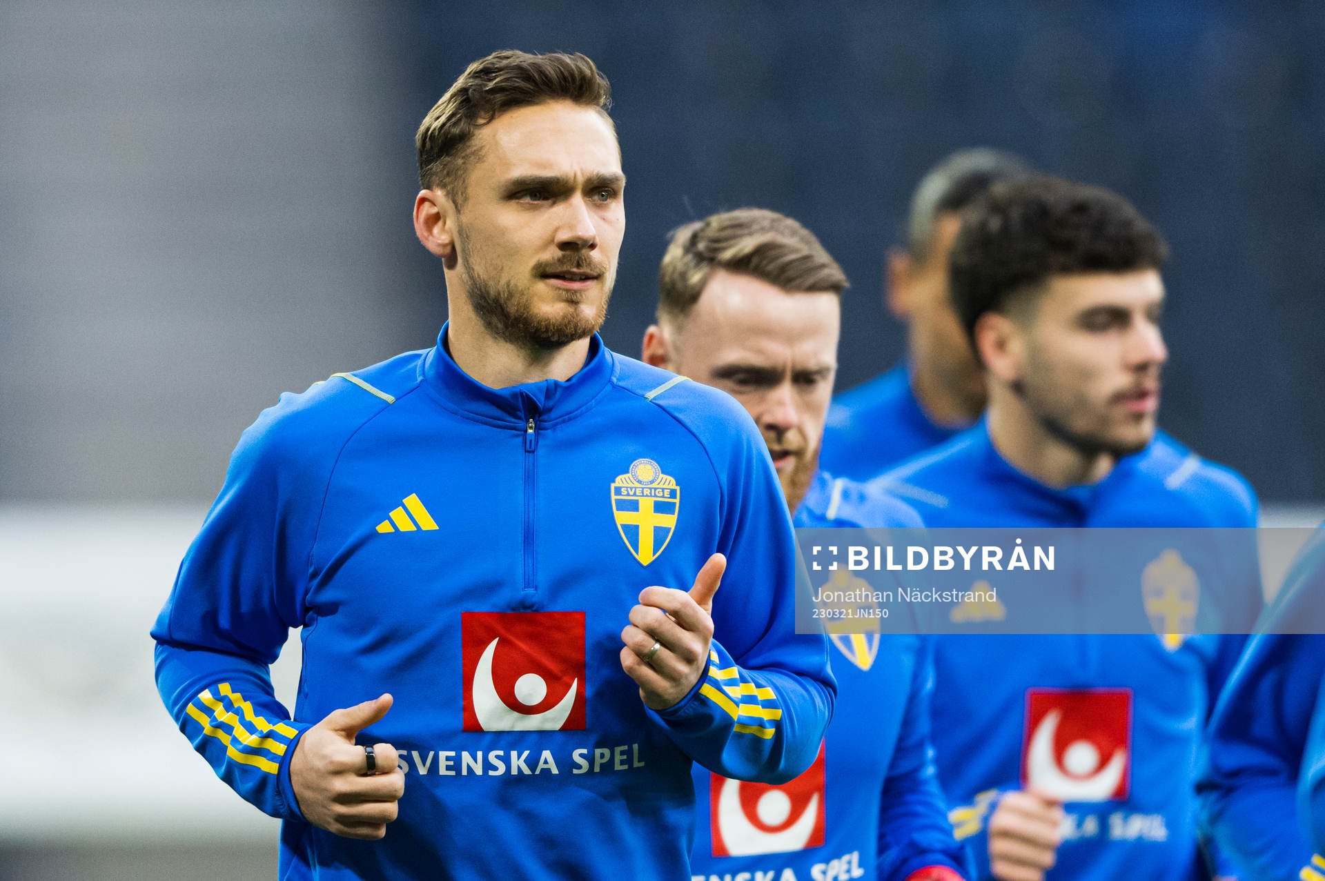 Linus Wahlqvist Egnell of the Swedish national football team