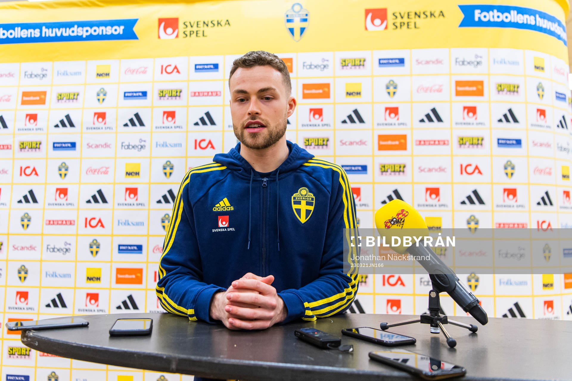Gabriel Gudmundsson of the Swedish national football team