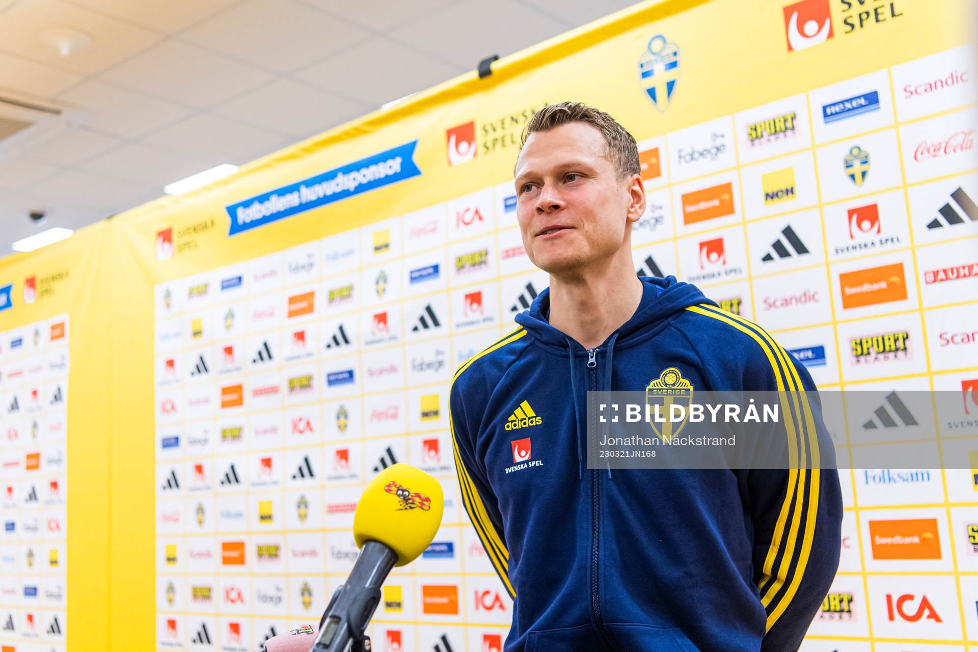 Viktor Claesson of the Swedish national football team