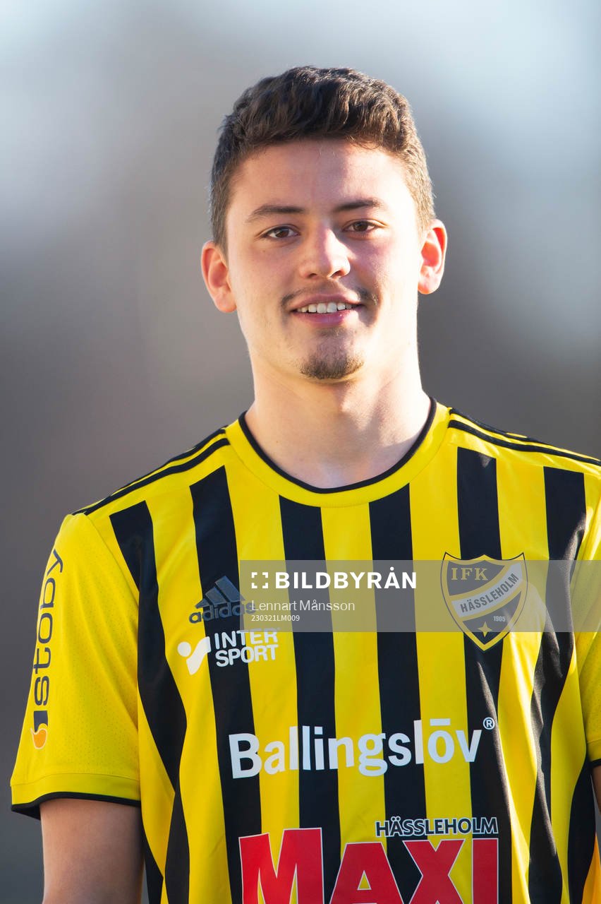 Isak Orajärvi, IFK Hässleholm, lagbild, porträtt, i