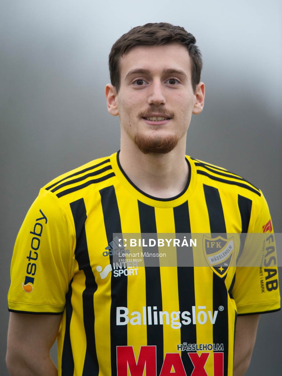 Erjon Rama, IFK Hässleholm, lag och porträttfoto i