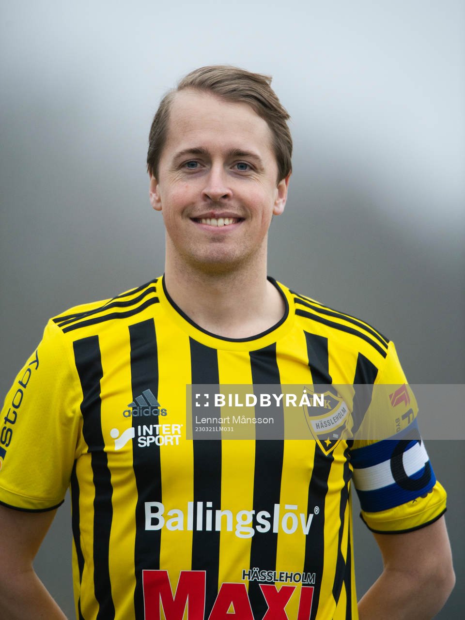 Robin Strömberg, IFK Hässleholm, lag och porträttfoto i