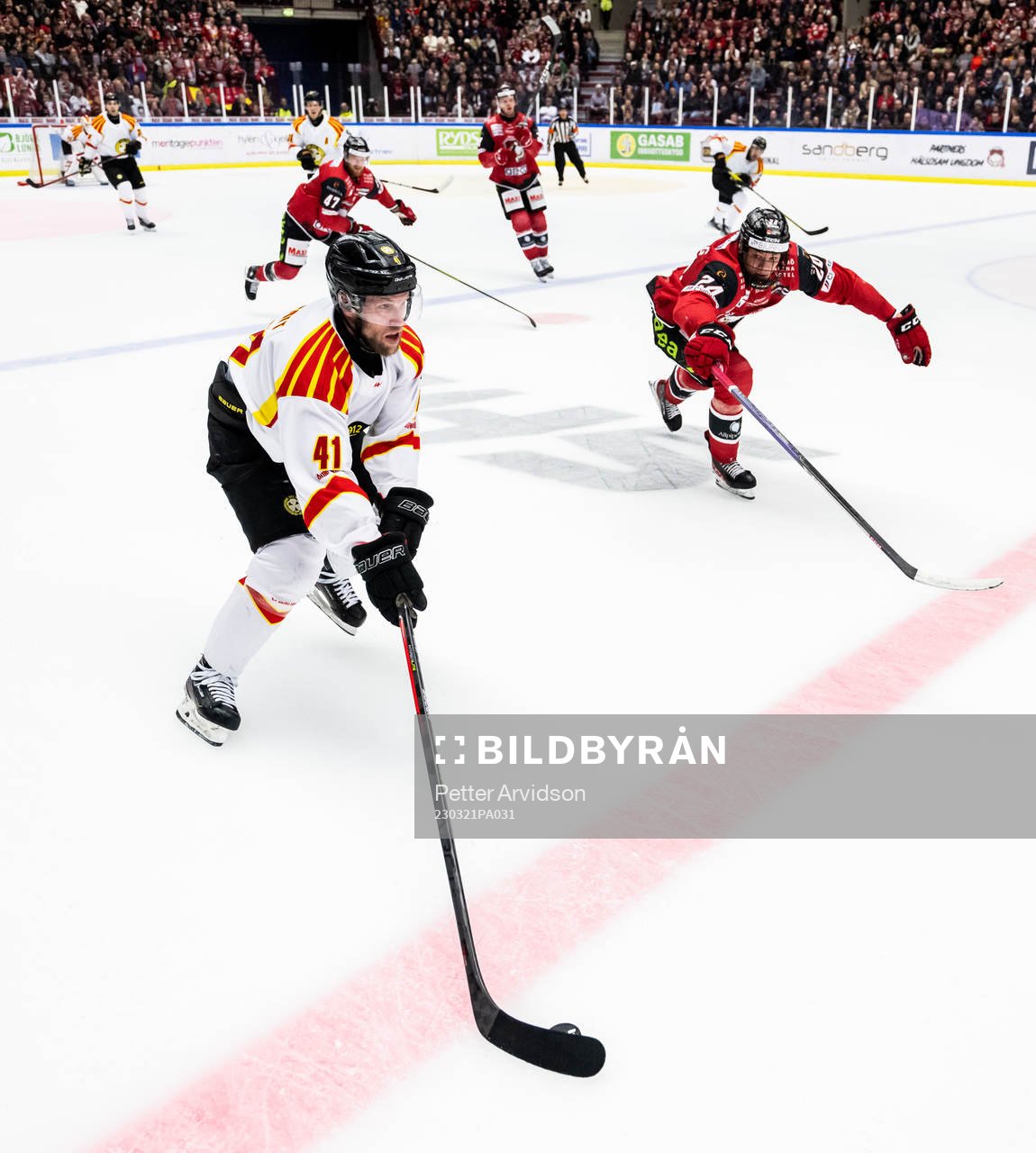 Brynäs Greg Scott och Malmö Redhawks Anton Wahlberg