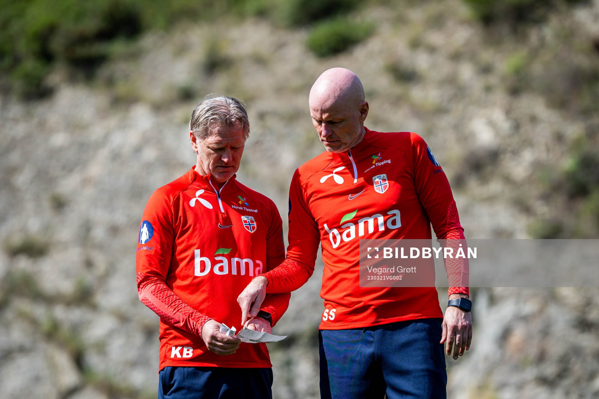 Kent Bergersen, assistant coach, and Ståle Solbakken, head