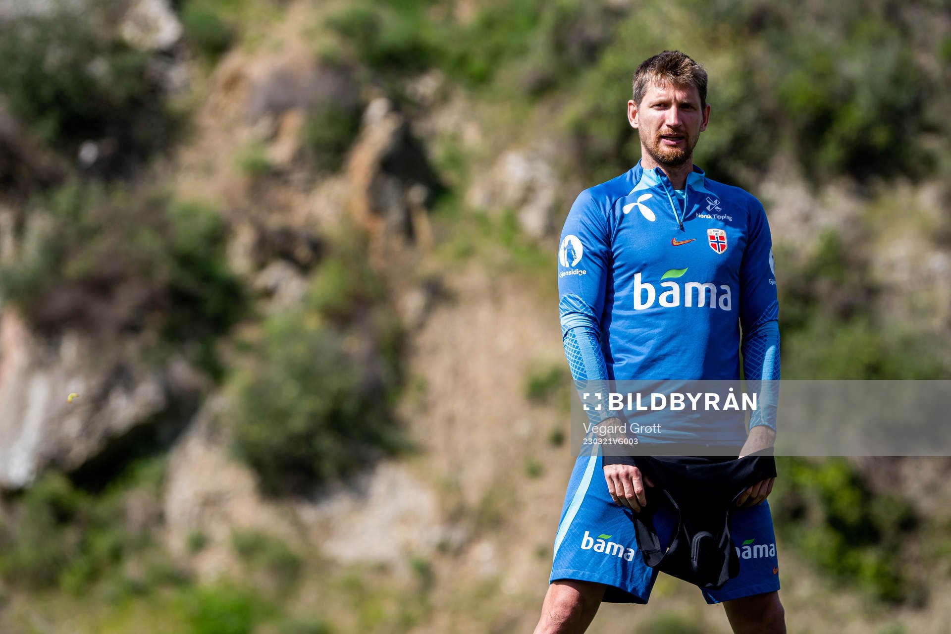 Stefan Strandberg of the Norwegian national football team