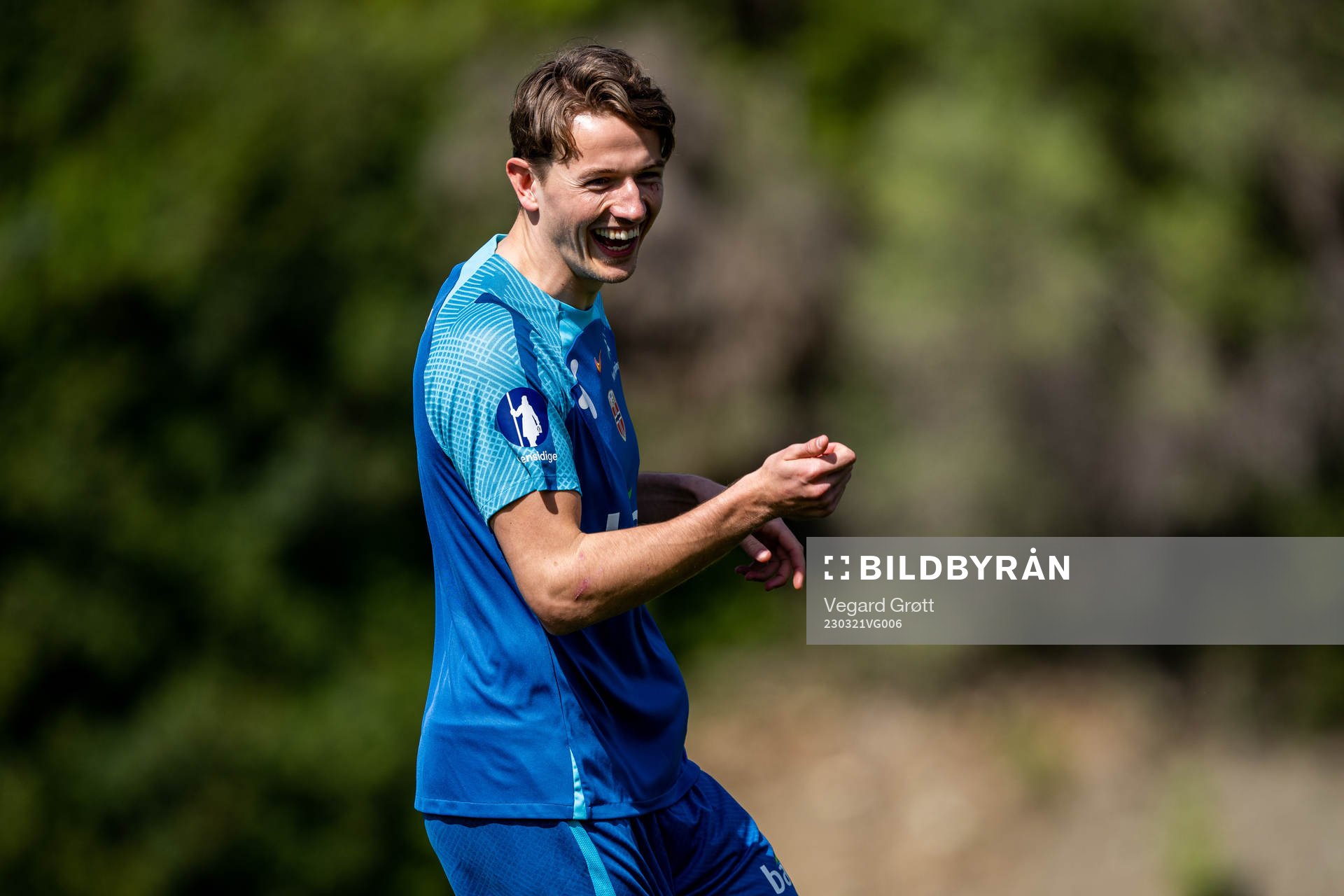 Sander Berge of the Norwegian national football team