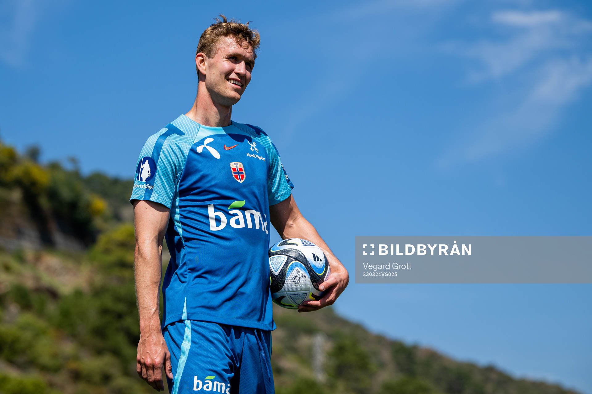 Ola Solbakken of the Norwegian national football team