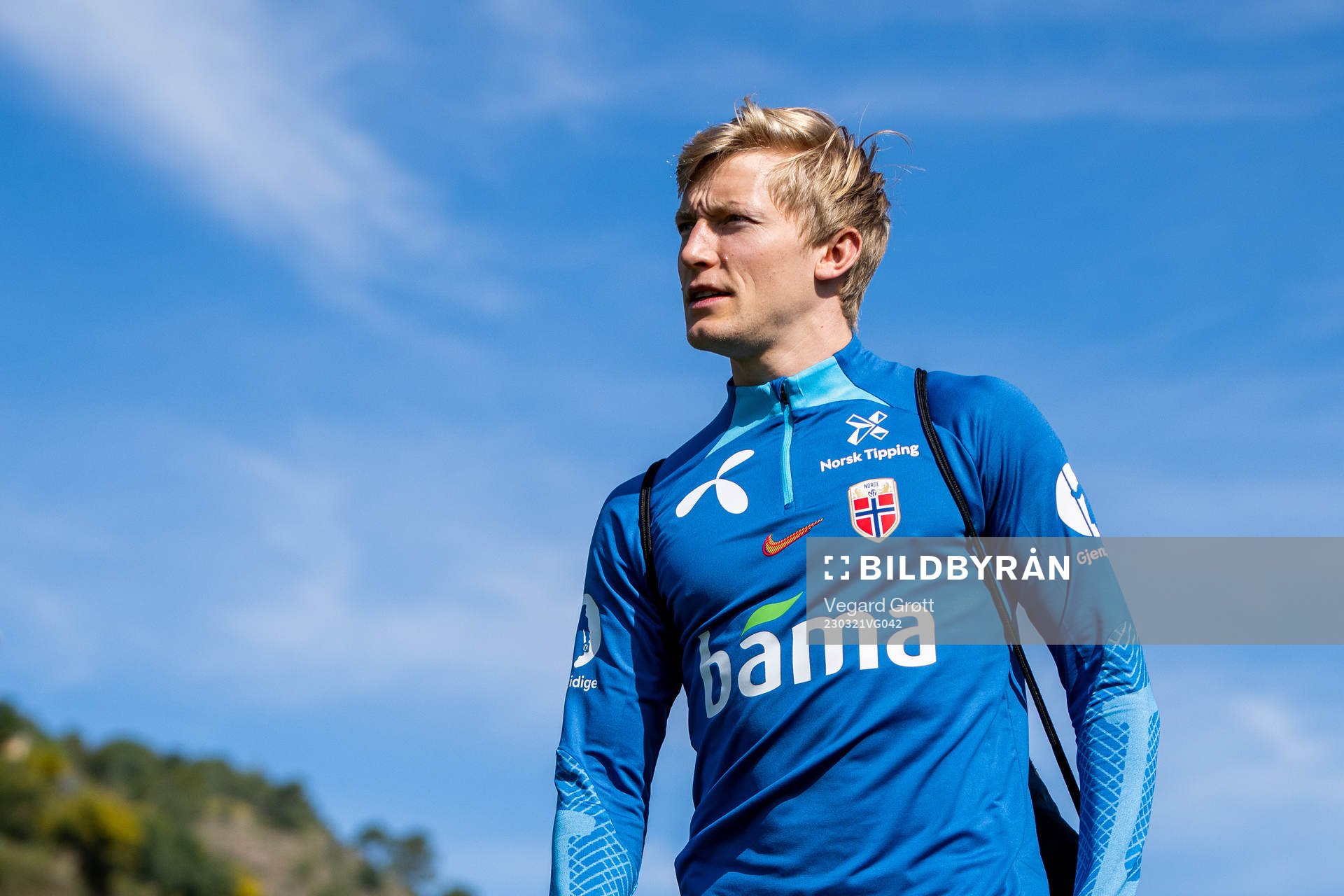 Birger Meling of the Norwegian national football team