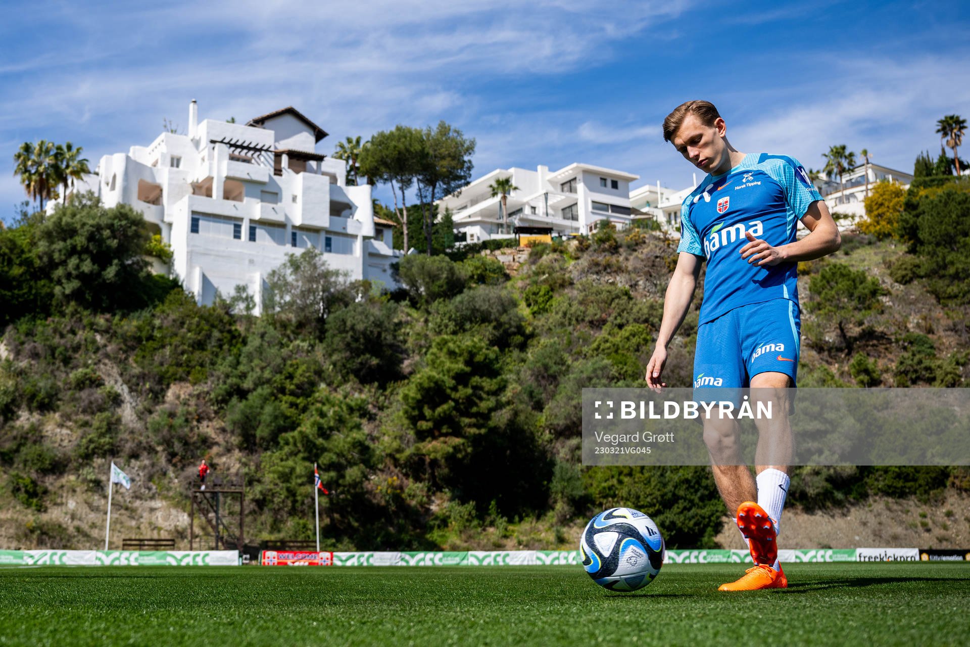 Marcus Holmgren Pedersen of the Norwegian national football