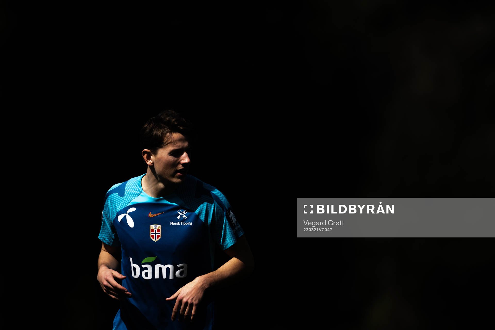 Sander Berge of the Norwegian national football team