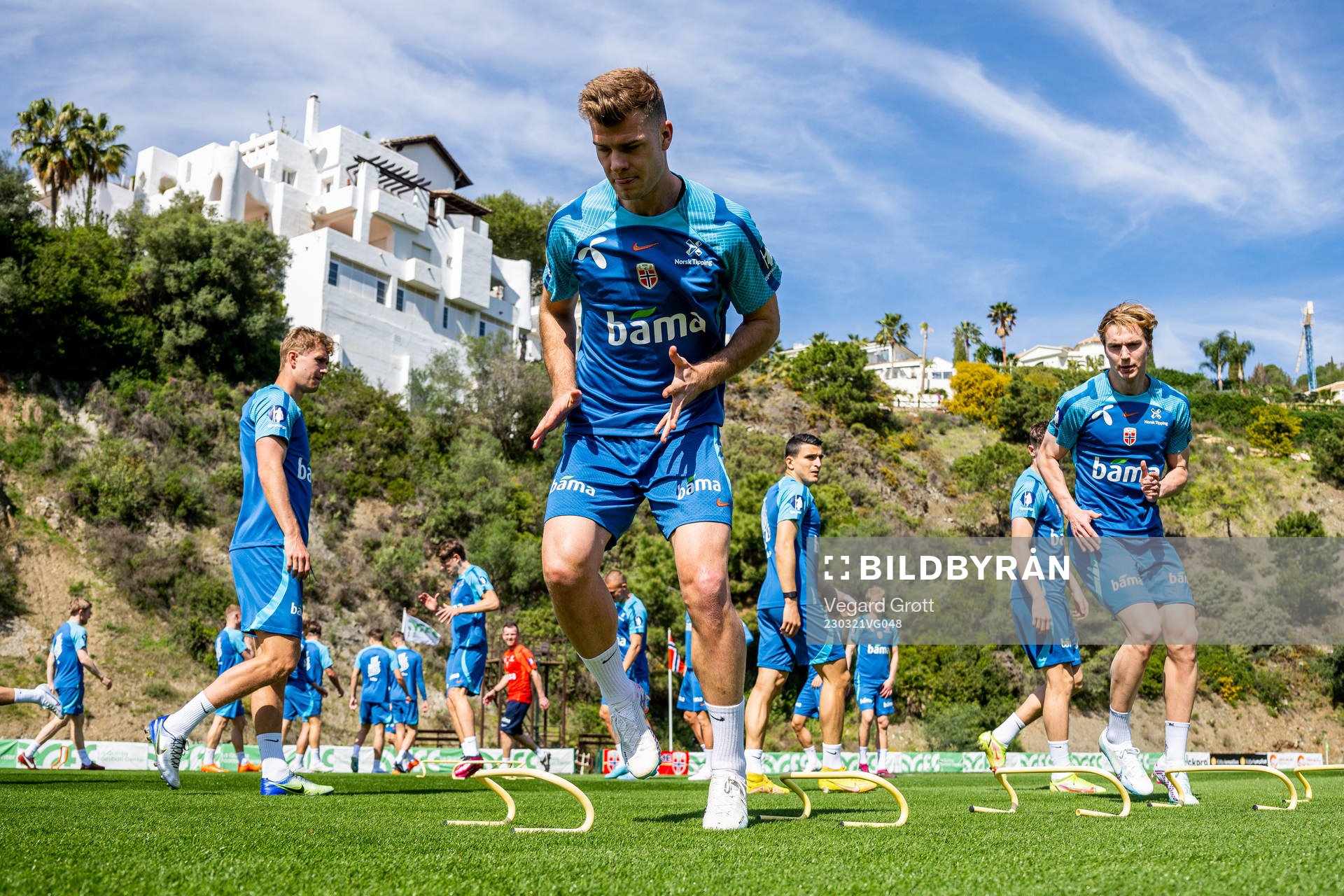 Alexander Sørloth of the Norwegian national football team