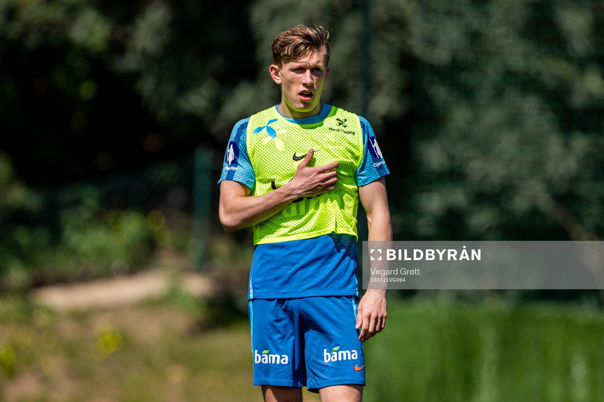 Marcus Holmgren Pedersen of the Norwegian national football