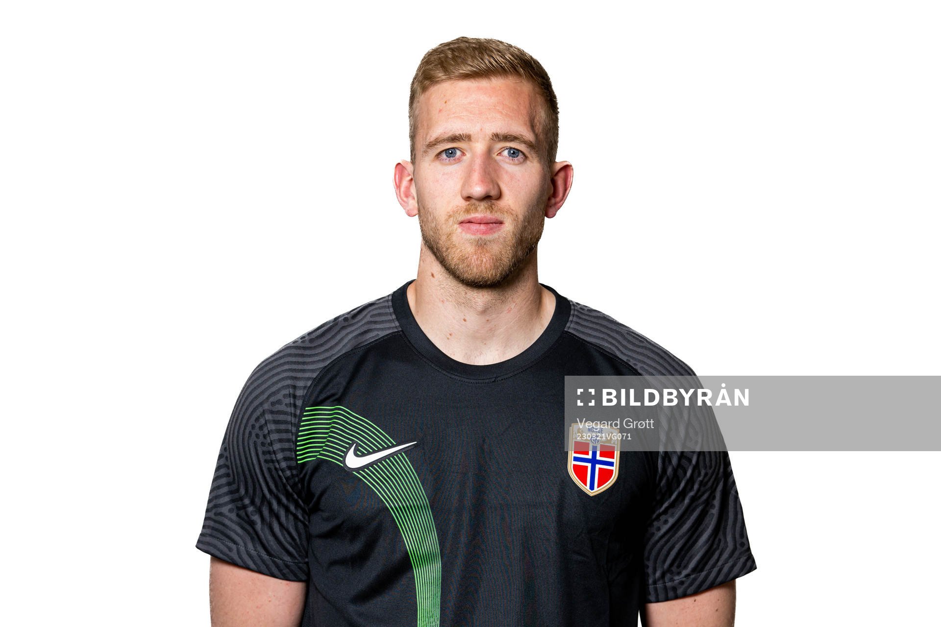 Goalkeeper Egil Selvik of the Norwegian national football
