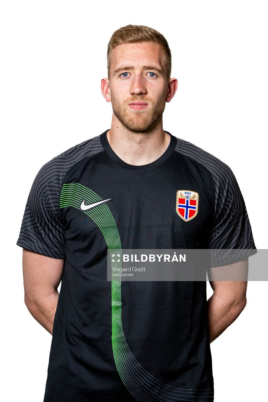 Goalkeeper Egil Selvik of the Norwegian national football