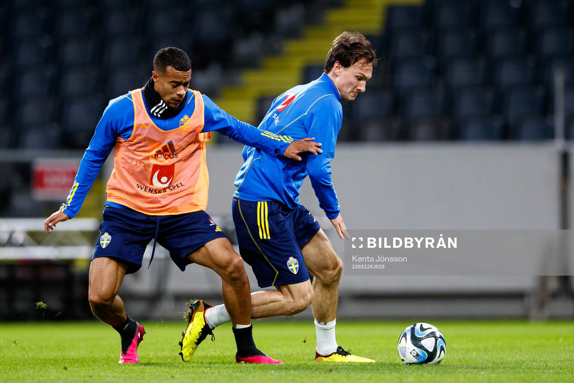 Robin Quaison and Hjalmar Ekdal