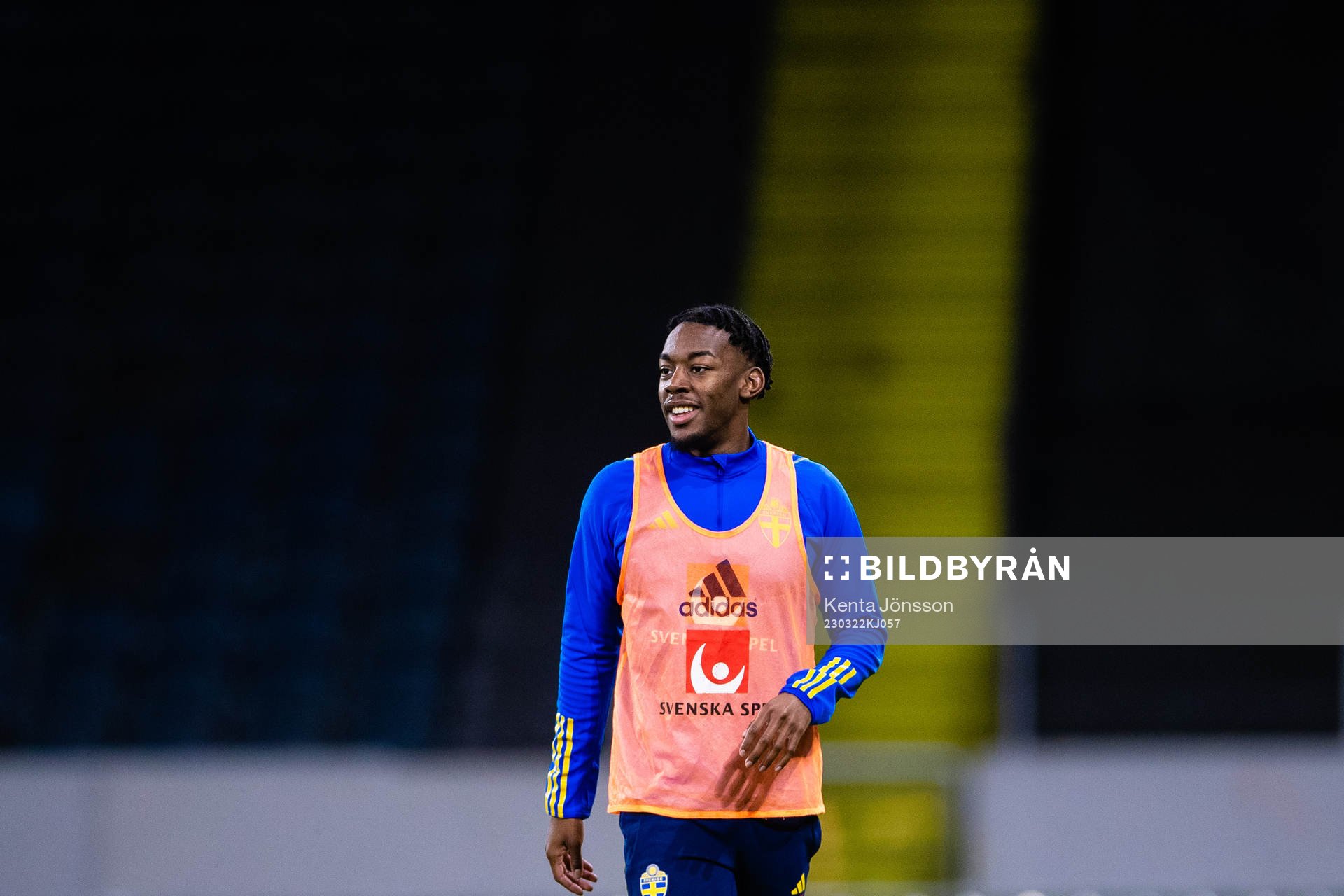 Anthony Elanga of the Swedish national football team