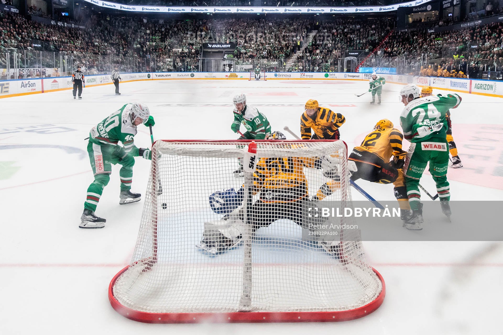 Rögles Oskar Stål-Lyrenäs (tv) gör 2-1 målet bakom